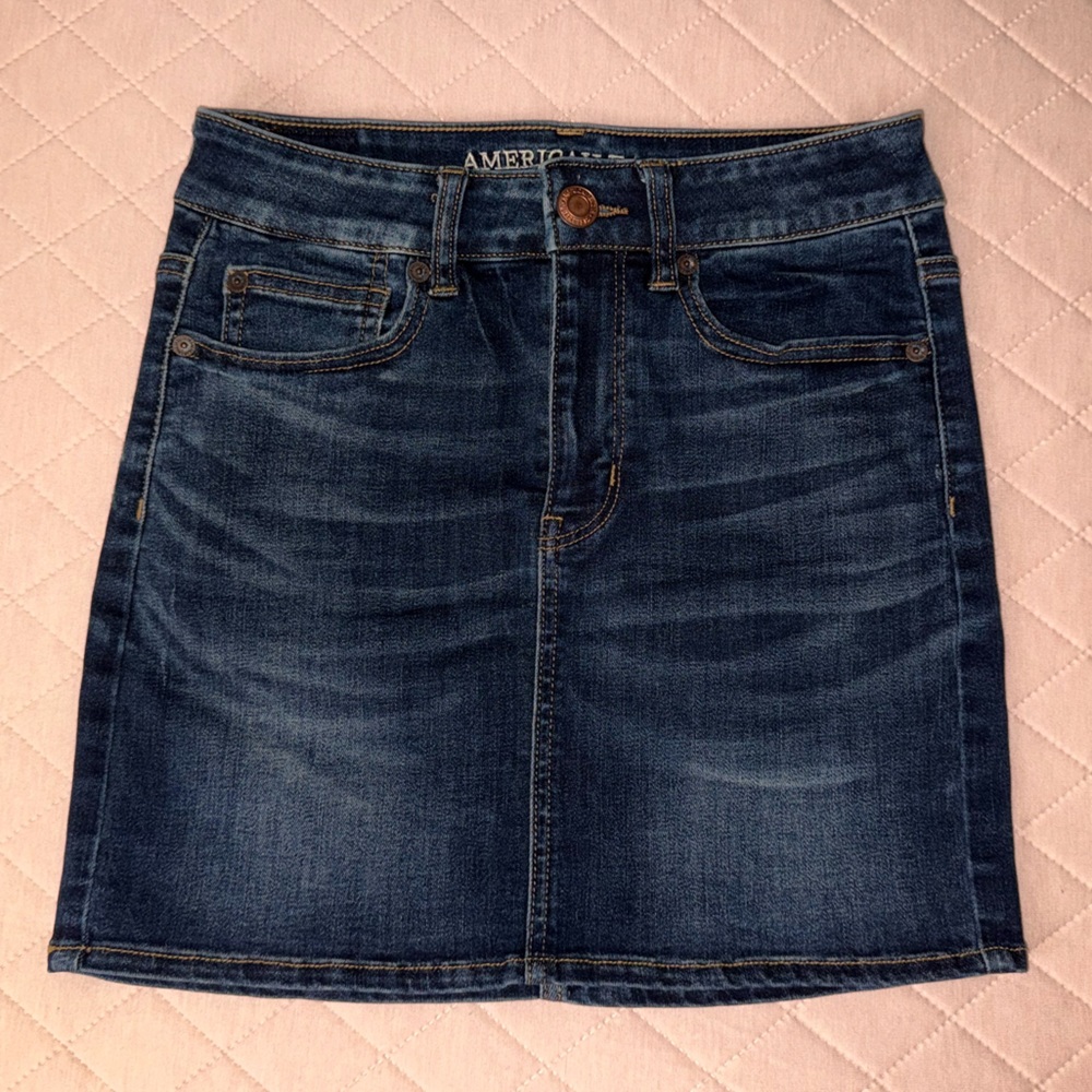 American Eagle Outfitters Denim Hi-Rise Mini Skirt - Picture 13 of 13